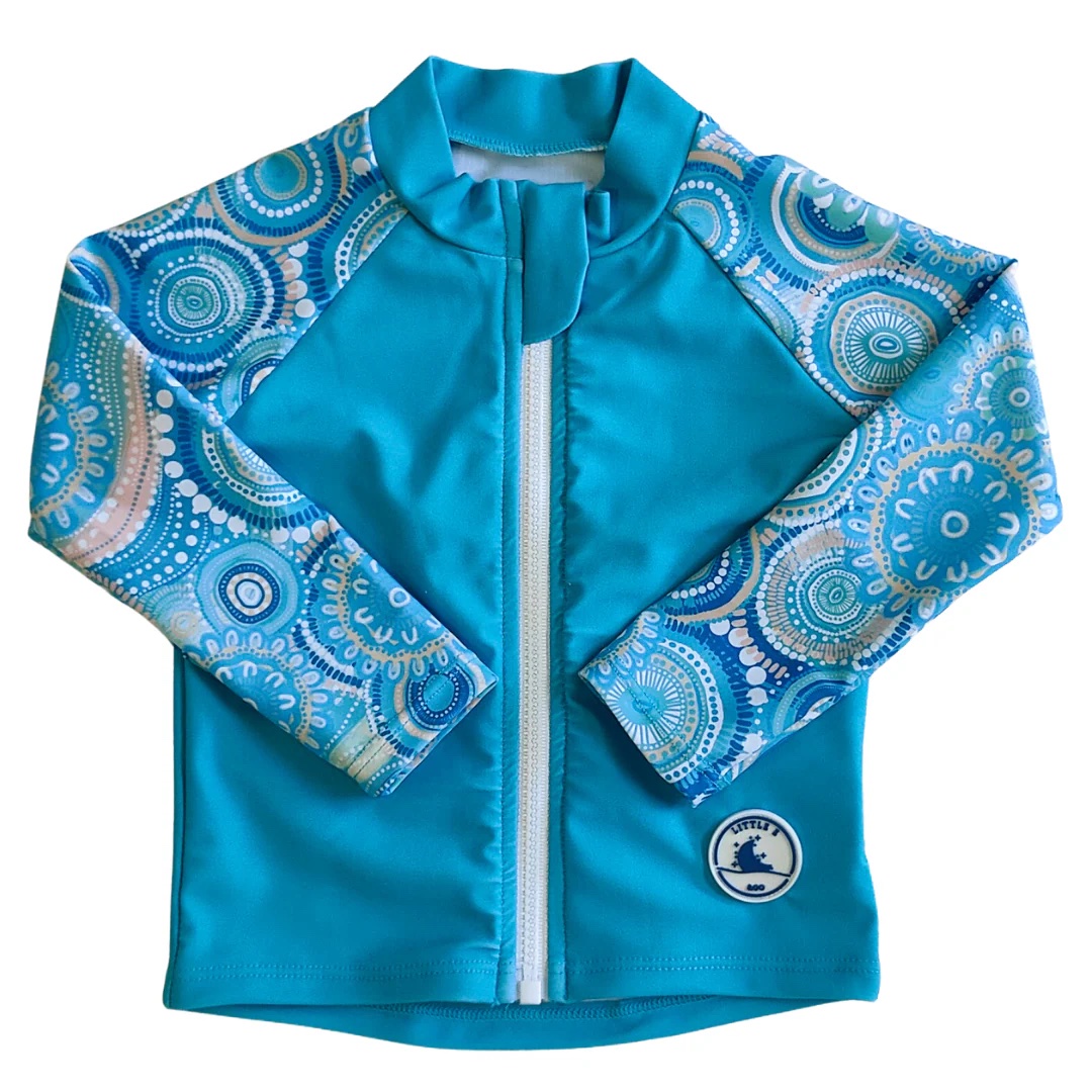 LITTLE E & CO Long Sleeve Children’s Rashie- Called Home to the Ocean Size 0