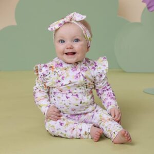 Isla Organic Snugglesuit Convertible Romper with Frill